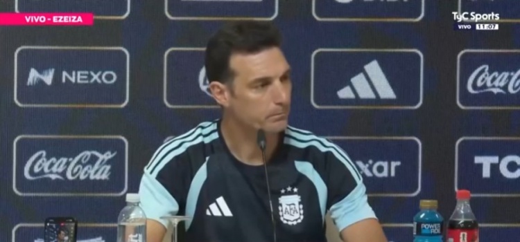 斯卡洛尼确认梅西首发战赞比亚 直言帕尼切利伤情操蛋