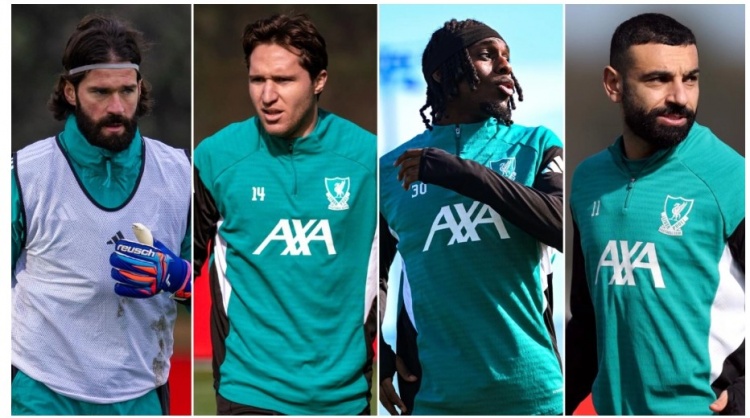 斯洛特确认萨拉赫基耶萨接近复出 弗林蓬待扫描阿利松继续缺阵