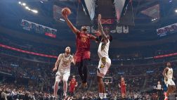 骑士赛季横扫步行者 米切尔38分哈登28+7