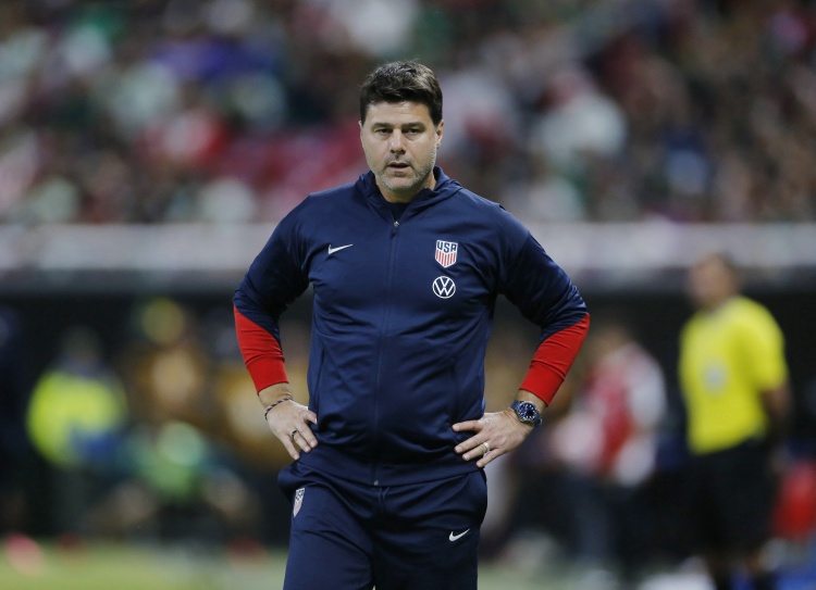 诺坎普包厢贵宾云集 斯卡洛尼波切蒂诺现场考察